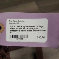 Thick Nylon Halter *xc/vgc, clean & mnr dirt/stains, mnr stretched holes, older
