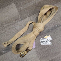 Nylon Lunge Line, 2 loop handles, brass spring snap *vgc, older, stains, rubs, frayed edges
