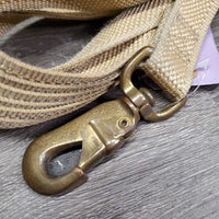 Nylon Lunge Line, 2 loop handles, brass spring snap *vgc, older, stains, rubs, frayed edges
