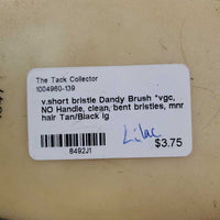 v.short bristle Dandy Brush *vgc, NO Handle, clean, bent bristles, mnr hair