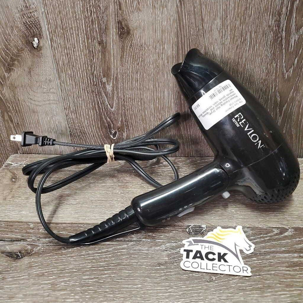 Revlon Folding Hair Dryer, removeable nozzle end *Works, sounds good, rubs, scratches