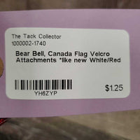 Bear Bell, Canada Flag Velcro Attachments *like new