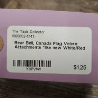 Bear Bell, Canada Flag Velcro Attachments *like new
