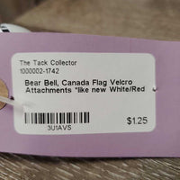 Bear Bell, Canada Flag Velcro Attachments *like new
