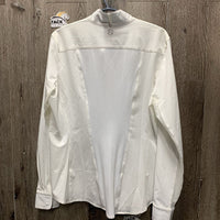 LS Show Shirt, attached snap collar, tag *new