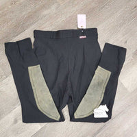 Ribbed Breeches *gc, older, edge rubs & pills, knee stains
