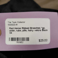 Ribbed Breeches *gc, older, rubs, pills, hairy velcro
