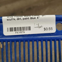 Wide Plastic Mane Comb *gc, scuffs, dirt, paint

