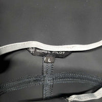 Euroseat Breeches, Mesh Thigh Pocket *gc, unstitched belt loop, peeling logo, loose stitching, rubs
