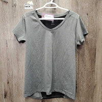 SS V-Neck Sun T Shirt, Mesh Back *vgc
