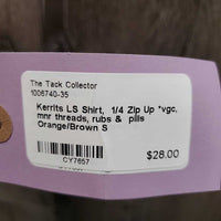 LS Shirt, 1/4 Zip Up *vgc, mnr threads, rubs & pills
