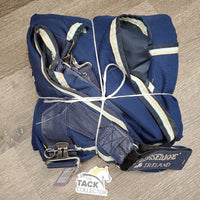 Cotton Sheet, padded wither, 0 legs/tail *vgc, repairs, fraying, mnr hair, dirt, snags, threads