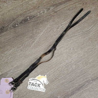 Pr Leather Spur Straps *gc, thin spots, rubs, missing keeper, clean, stiff
