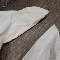 Crochet Fly Veil Ear Bonnet 2x Piping *gc, dingy, stains, v.curled edges, older
