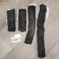 4 Halter Fuzzies *gc, clumpy, mnr hair, dirty, older
