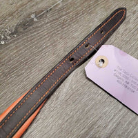 Narrow Leather Padded Halter Crown Piece ONLY *xc, clean, v.mnr rubs & fading, stiff
