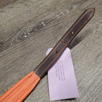 Narrow Leather Padded Halter Crown Piece ONLY *xc, clean, v.mnr rubs & fading, stiff
