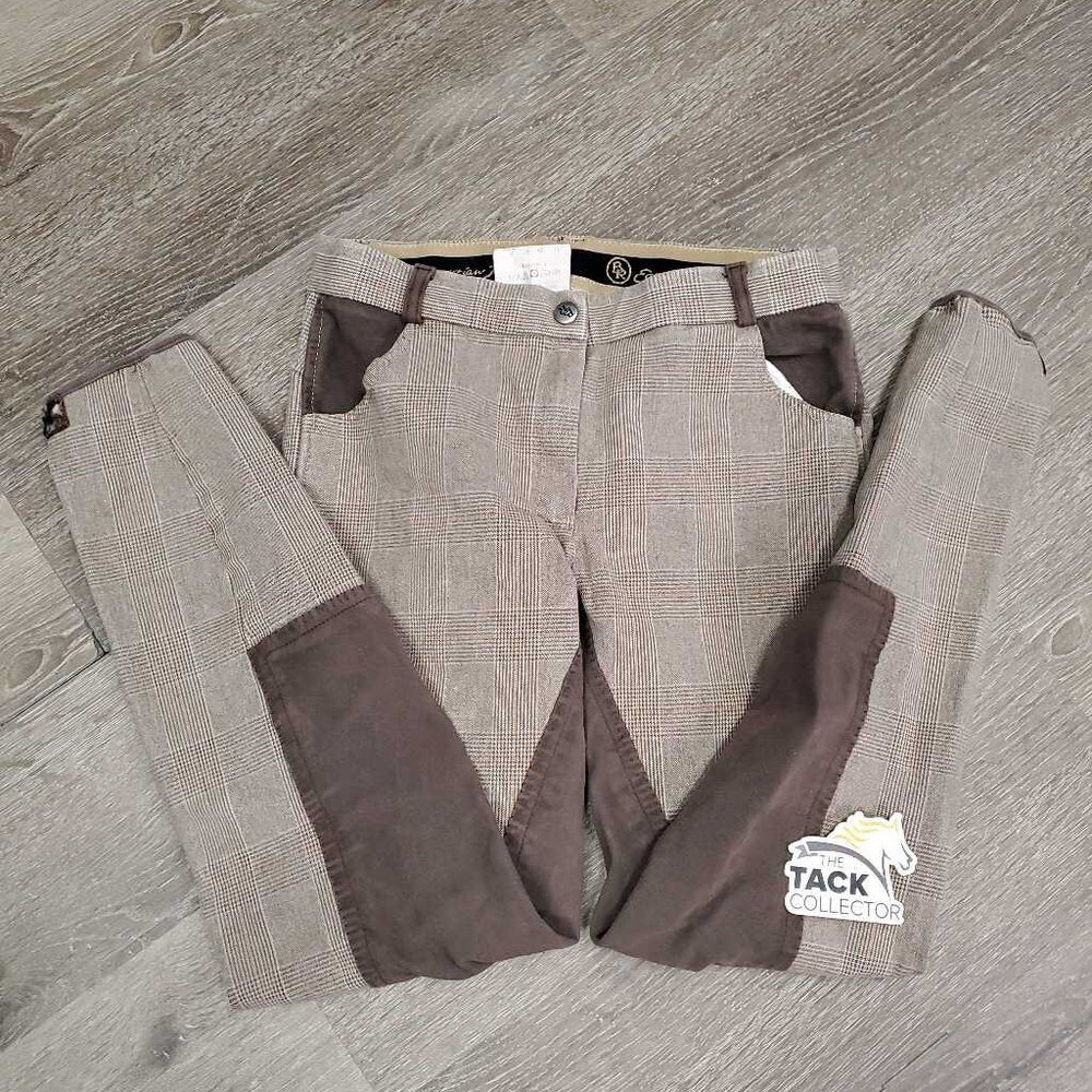 Hvy Full Seat Breeches *gc, shrunk, older, v.puckered