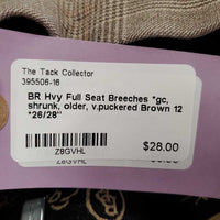 Hvy Full Seat Breeches *gc, shrunk, older, v.puckered
