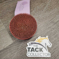 v.fine Round Rubber Curry, top handle *gc, v.hairy, stains