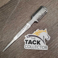 Aluminum Mane Thinning Comb *NO blade, gc, residue, stains, oxidizing
