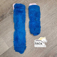 2 Halter Fuzzies *gc, hair, older, clumpy, stains, thin
