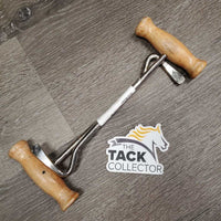 Boot Pulls, Wood Handles *fair, stains, rubs, rust, residue
