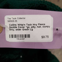 Hvy Fleece Saddle Cover *gc, pilly, hair, clumpy, linty, older