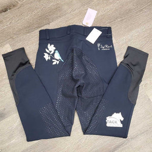 Full Sticky Seat Breeches, bird & flower embroidery, bag *new