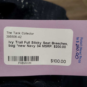 Full Sticky Seat Breeches, bag *new