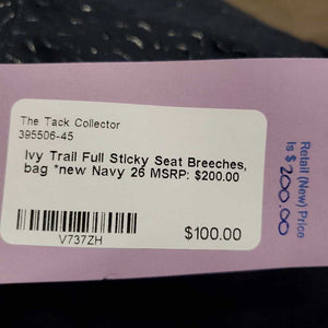 Full Sticky Seat Breeches, bag *new