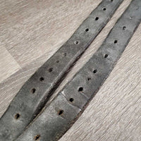 Wide Soft Stirrup Leathers *gc, dirt, dents, xholes, scrapes, rubs
