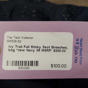 Full Sticky Seat Breeches, bag *new