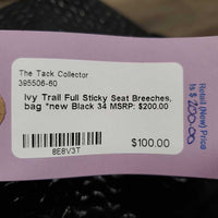 Full Sticky Seat Breeches, bag *new
