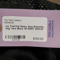 Full Sticky Seat Breeches, bag *new
