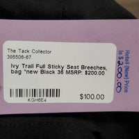 Full Sticky Seat Breeches, bag *new
