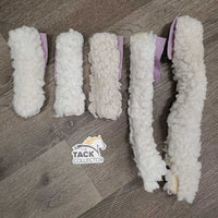5 Halter Fuzzies *fair, dirt, v.clumpy, hair, discolored, threads