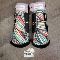 Closed Fleece Lined Boots, velcro *like new
