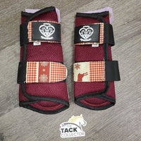 Pr Mesh Closed Boots, velcro "Reindeer" *like new
