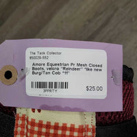 Pr Mesh Closed Boots, velcro "Reindeer" *like new
