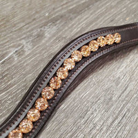 Padded Leather U Shaped Bling Browband *xc/like new
