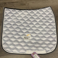 Satin Quilt Dressage Saddle Pad, 2x piping *like new