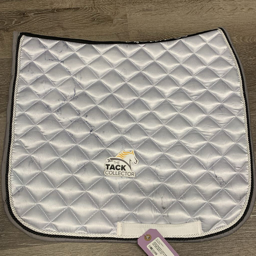 Satin Quilt Dressage Saddle Pad, 2x piping *like new