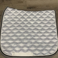 Satin Quilt Dressage Saddle Pad, 2x piping *like new

