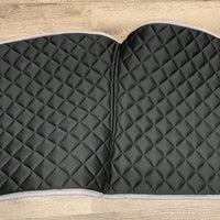 Satin Quilt Dressage Saddle Pad, 2x piping *like new