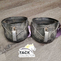Pr Hoof Boots *gc, v.dirty, scrapes, rubs, scuffs, older?
