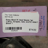 Pr Hoof Boots *gc, v.dirty, scrapes, rubs, scuffs, older?
