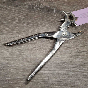 Leather Hole Punch, box *vgc, older, leather filled holes, mnr film