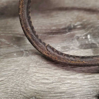 Adjustable One Ear Soft Thick Harness Leather Headstall, leather laces, all rivets *vgc, loose keepers
