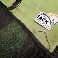 Cordura & Mesh Hay Bag *gc/fair, faded, stained, dirty, unstitched, threads
